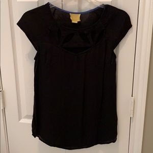 Black short sleeve Maeve top